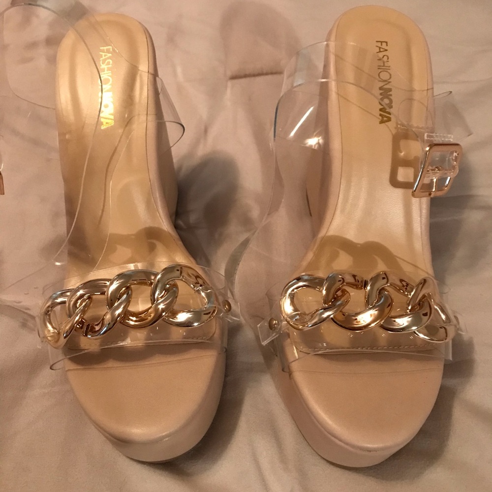 Beautiful Open Toe Platform Wedges